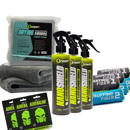 Triple Threat Kit - Пълният арсенал за детайлинг – блясък, подсушаване и свежест без компромиси.